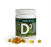 D Vitamin stærk  90 mcg. 120 kapsler